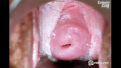 Gynecological examination of a beautiful woman